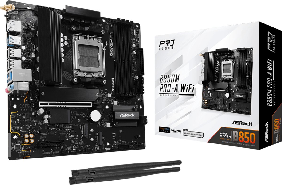 Asrock B850M Pro-A WiFi AMD B850 Socket AM5 micro ATX