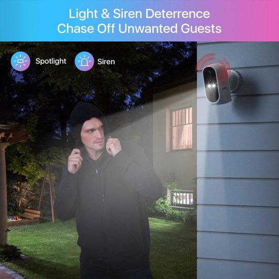 Beveiligingscamerasysteem - Draadloze Camera - Camerabewaking - 8 Kanaals NVR - 3MP Camera’s - Buiten Gebruik - Nachtzicht & Audio - 4 Camera's - 4x Op Zonne-energie — afbeelding 4