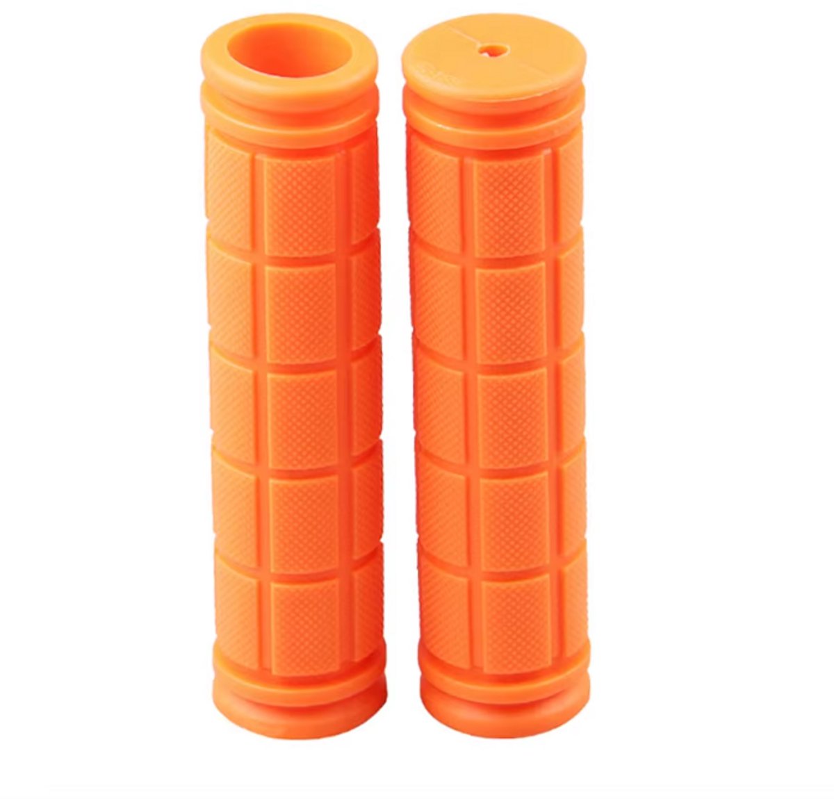 Rieba® Handvatten Kinderfiets 120mm - Fiets - Step - Binnen diameter 22mm - Kinderen - Rubber - Antislip - Oranje