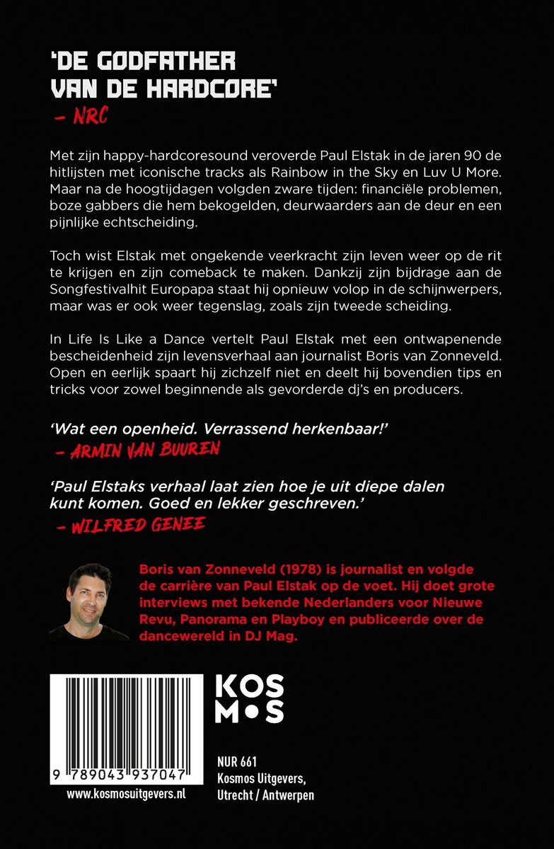 Life Is Like a Dance - Paul Elstak - back cover