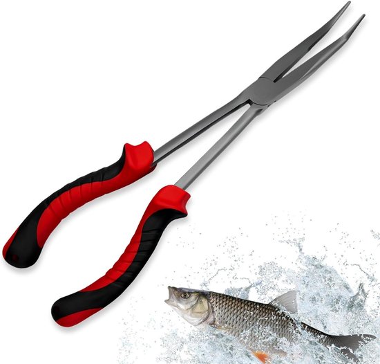Hengeltang van 28 cm voor het eenvoudig en veilig verwijderen van haken bij grote Hengeltang van 28 cm voor het eenvoudig en veilig verwijderen van haken bij grote