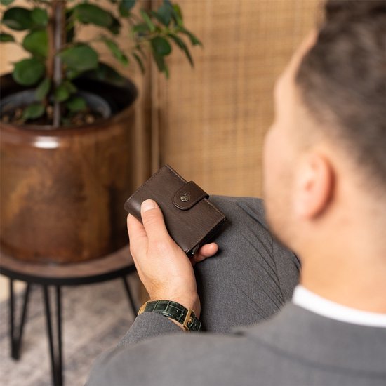 The Chesterfield Brand Cuir Porte-monnaie Lesina Wallet Brown Marron foncé