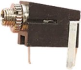 Mono 2,50mm Jack contra connector met behuizing voor paneelmontage met 3 soldeerpunten