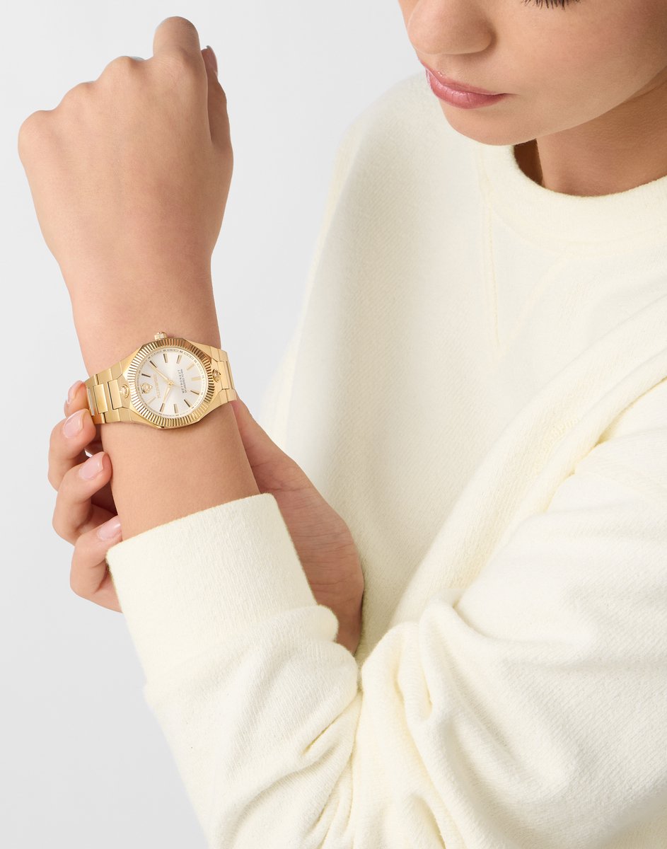 Plein Sport Metronaut 36 Mm Quartz Analoog Horloge Gouden Toon Case: 100% Stainless Steel | Armband: 100% Stainless Steel 36 PSDGA0325, PSDGA0525, PSDGA0625