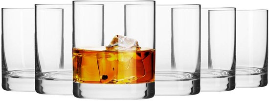 Verres à Whisky Verres | Lot de 6 | 300 ml | Collection mixte | Perfect pour la maison, les restaurants et les fêtes | Lave-vaisselle