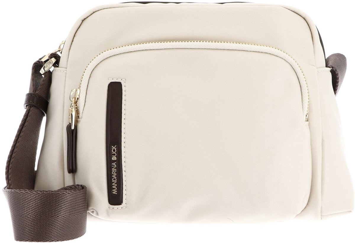 MANDARINA DUCK Schoudertas Hunter Crossover Bag Whitecap Gray Crème