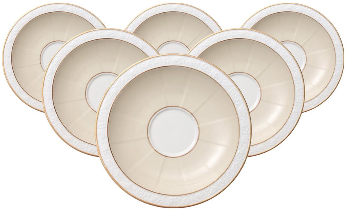 Frühstücksuntertassen Ivoire ø 18,5 cm Set van 6