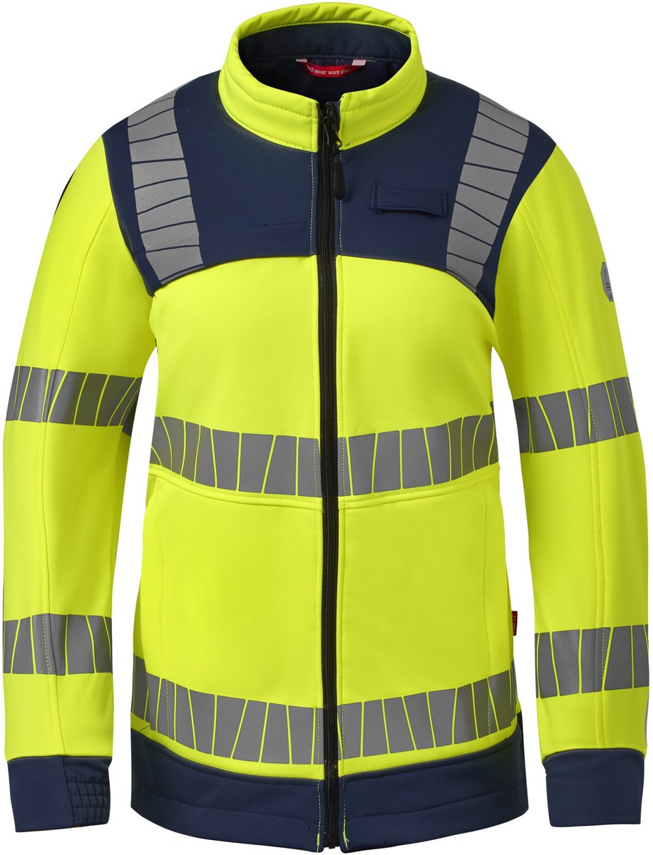 HAVEP Softshell Dames High Visibility+ 50472 - Fluo Geel/Indigo Blauw - 2XL