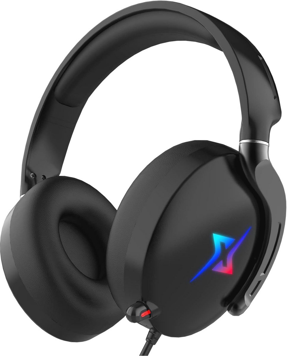 Gaming Headset met 3D Surround Sound en RGB-verlichting voor PS4, PS5 en PC