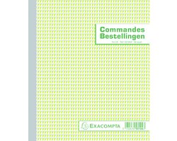 Exacompta 10x Bestellingen 21x18cm 50 blad doorschrijfpapier dupli Tweetalig - - 53104X