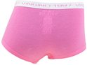 Roze Vingino boxer met witte, roze en paarse glitter tailleband met 'Vingino 1997' logo.