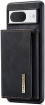 Coque DG Ming pour Google Pixel 8 - Coque arrière avec porte-carte magnétique - Coque de téléphone avec porte-carte à l'arrière Zwart