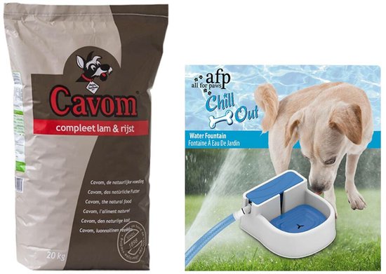 Cavom Compleet Hondenvoer Lam - Rijst & Afp Waterbak - x - Voordeelverpakking