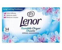 1 x Lenor - Droogtrommeldoekjes - Spring Awakening - 34 Doekjes - Droogtrommeldoekjes - Droogtrommel - Droogtrommeldoek - Frisheid - Voorjaar