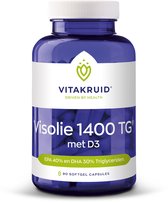 Bol.com Vitakruid Visolie 1400 TG met D3 Capsules aanbieding