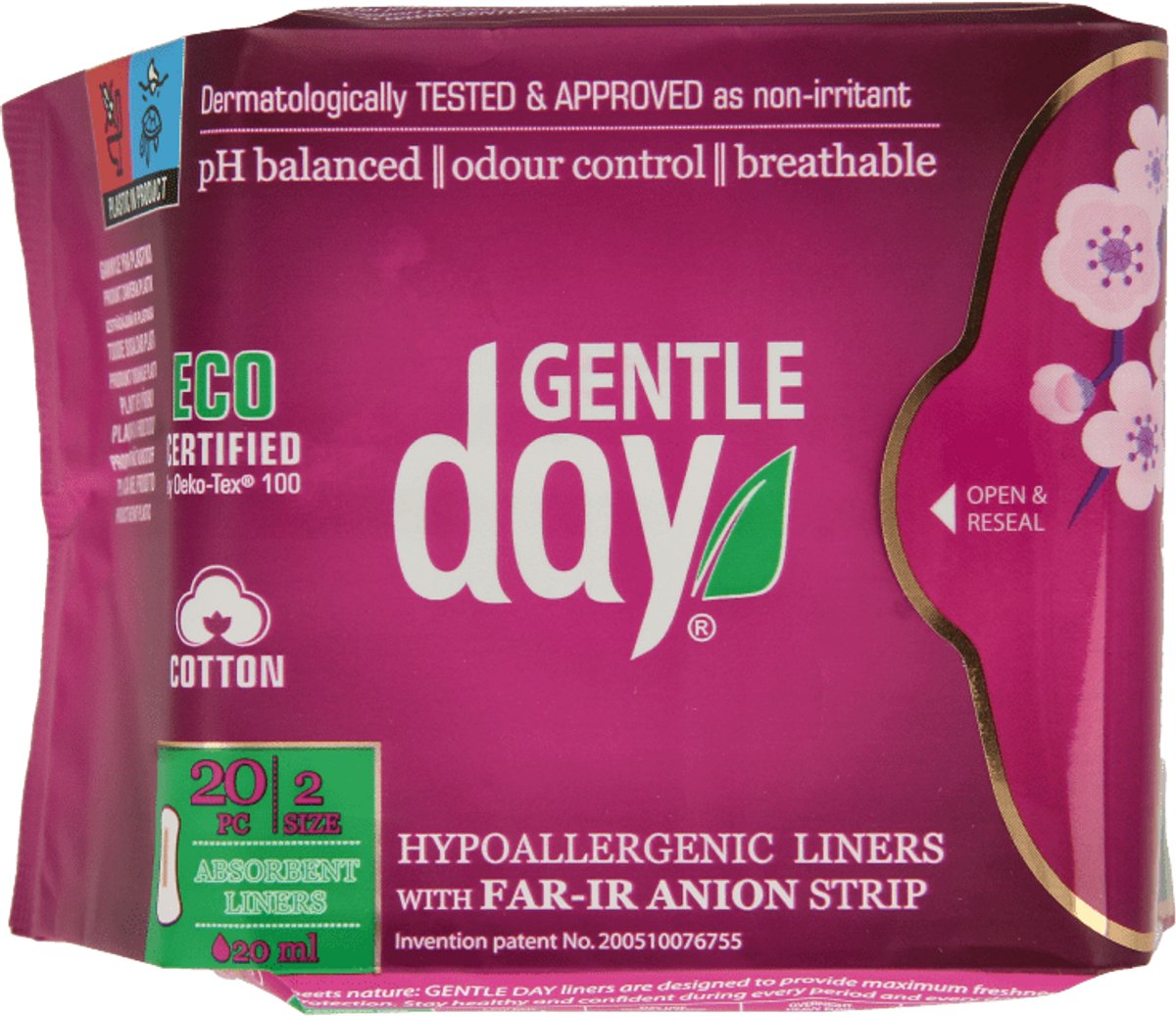 Gentle Day - Inlegkruisjes absorberend - 20 Stuks