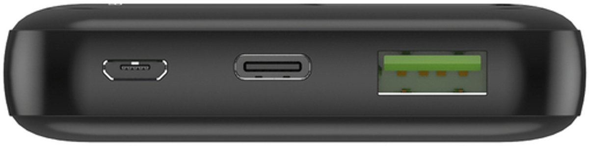 Electrox - Powerbank 10000 mAh - 22.5W Snellaad Functie - USB-A, USB-C & iOS - Universeel voor Smartphones, Tablets & Gadgets - Reis Powerbank - Draagbare Lader - Quick Charge - Zwart — cadeau in Gadgets - foto 4