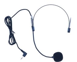 Zwarte Professionele Headset Microfoon Compatibel met Draadloze Systeem Omnidirectionele Mic Super Lichtgewicht