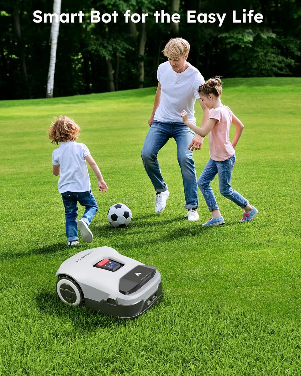 Afbeelding 2 van Anthbot Genie 600 – Slimme Draadloze Robotmaaier – Automatische Grasmaaier – Tuinmaaier – Draadloos Bluetooth/WiFi – RTK GPS & 4 Camera’s – Obstakeldetectie – App- en Handbediening – IPX6-waterdicht – Stil – Maximale oppervlakte 900m² – Multi-zone