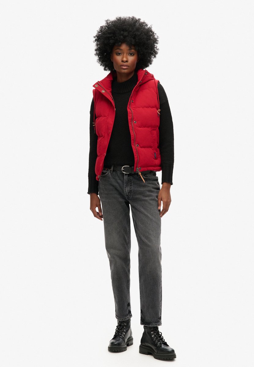 Superdry Everest Vest S Vrouw Rood