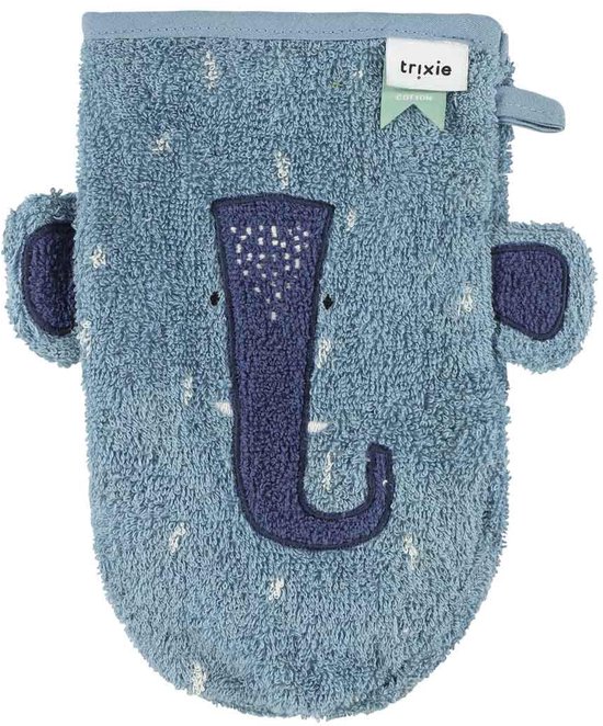 Washandje 2-pack - Mr. Dino - Mrs. Elephant van Merkloos — afbeelding 3