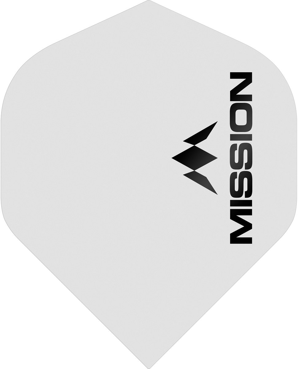 Mission Logo Std NO2 Matte White - Dart Flights