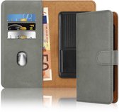 Étui pour Nokia 8 2017 en GRIS avec fente pour carte, housse de protection 360 degrés en cuir PU pour téléphone portable