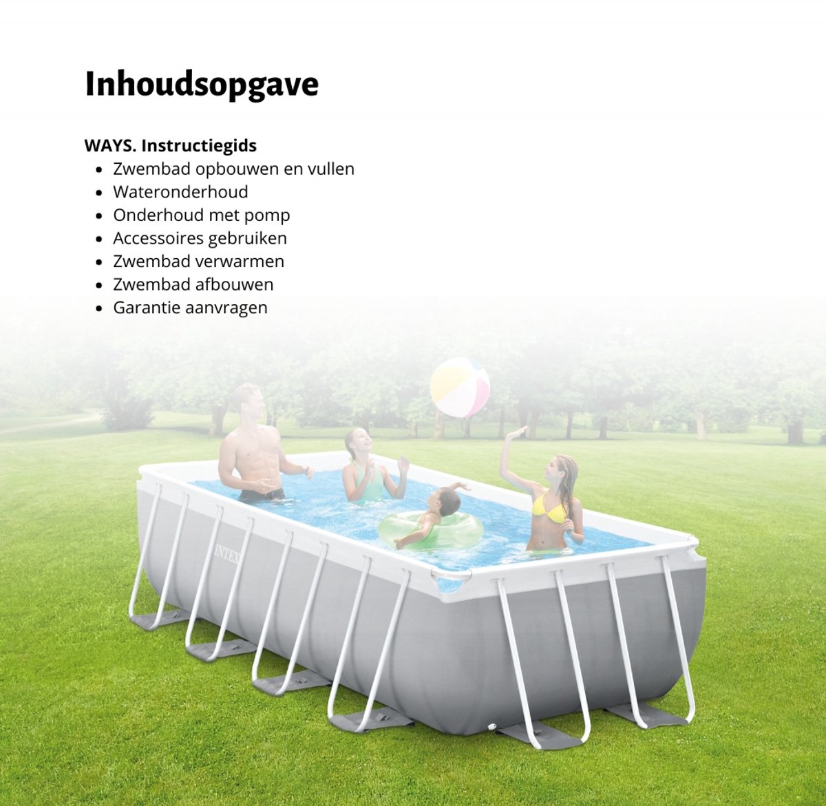 Intex Rechthoekig Frame Zwembad - 260 x 160 x 65 cm - Blauw - Inclusief Zwembadfilterpomp - Chloor - Chloordrijver - Zwembadgids – foto 8