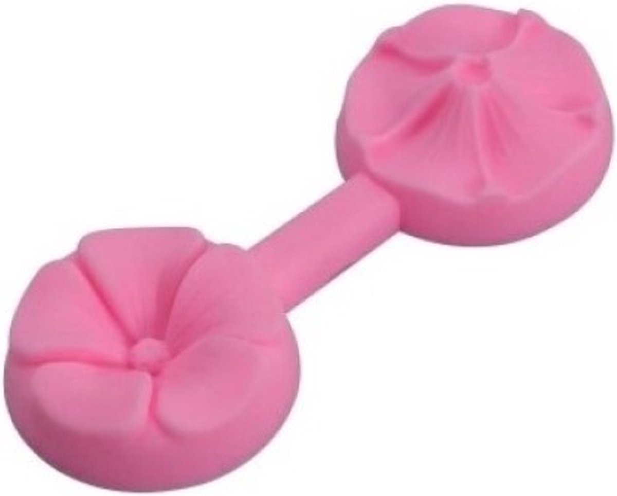 Scoby - Taartdecoratie Mal - Bloemvormige Siliconen Vorm - Cupcake Decor - Mould - Roze