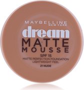 Maybelline Dream Matte Mousse Foundation - 21 Nude