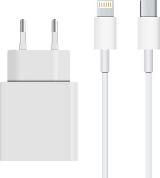 20W Snellader iPhone iPad Lightning...