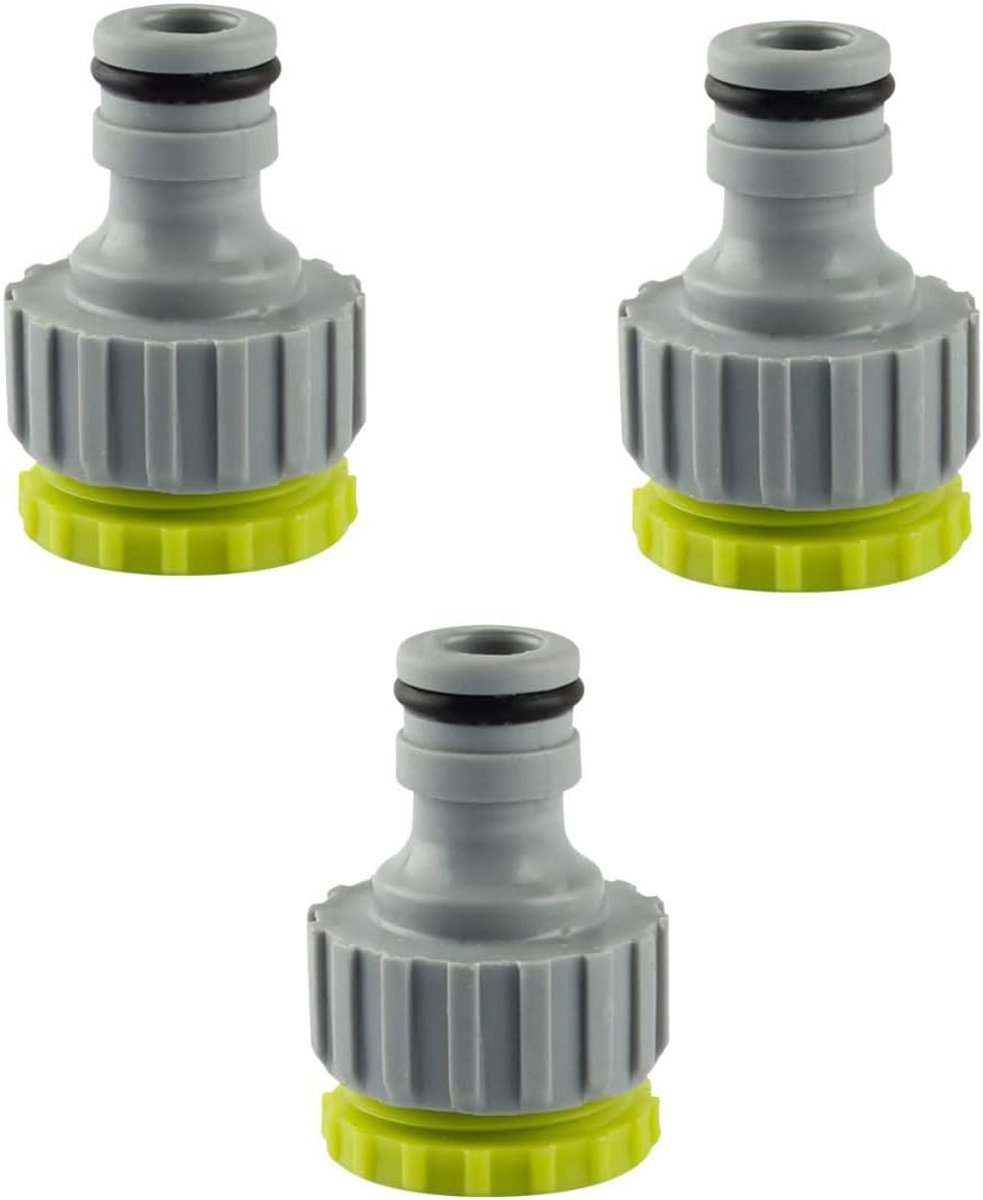 2-in-1 tuinkraanaansluiting - geschikt voor tuinirrigatie - 1/2 inch en 3/4 inch
