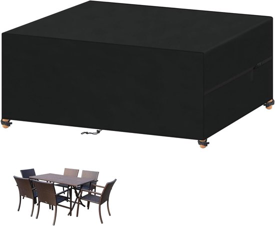Housse pour mobilier d'extérieur Noir 150 x 150 x 75 cm 600D