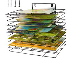 Droogrek voor klaslokaal - kunst droogrek met 12 planken - persoonlijk en praktisch