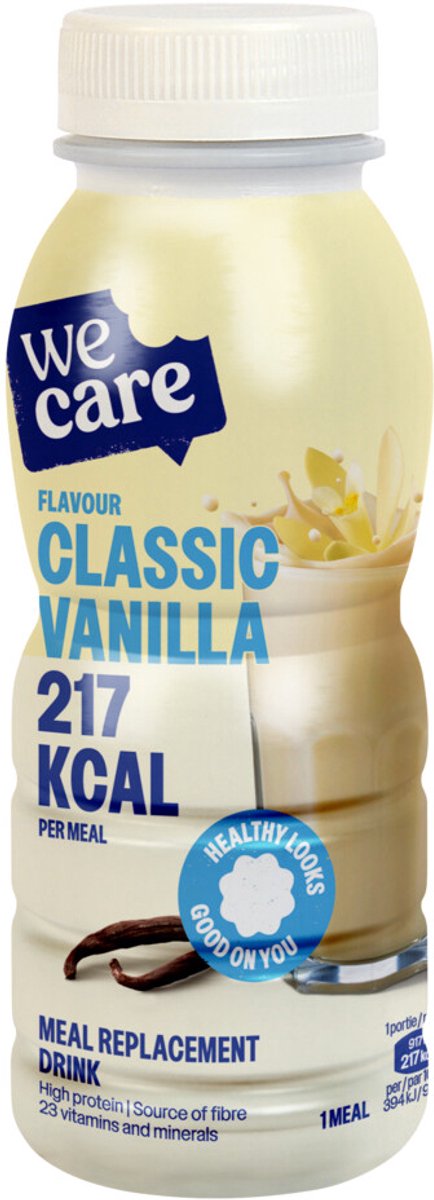 Goedkoopste 4x WeCare Meal Replacement Drink Classic Vanilla 236 ml