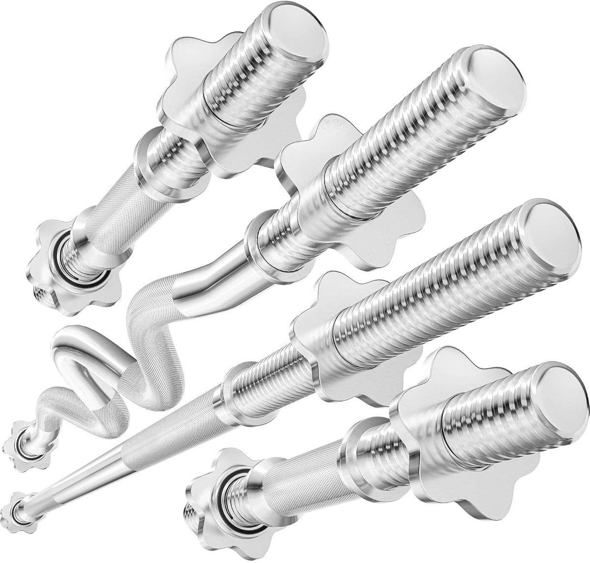 Halterstang Set met Stalen Stangen - Complete Gewichten Set voor Krachttraining