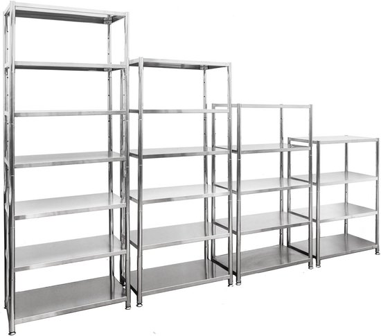 Yaheetech Plank/garage van metaal met 5 planken, verstelbaar