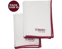 Torero Horeca Nano Glasdoek - Schoonmaakdoeken - Poleerdoek - Wit - 10 Stuks - 70x50 cm