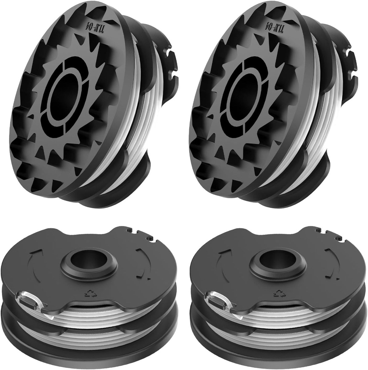 Vervangende Grastrimmer Draadspoelen - 4 Stuks Nylon Spoelen voor Diverse Modellen