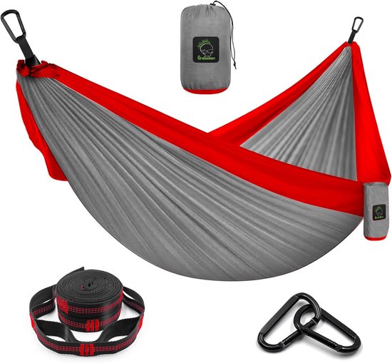 Hamac ultraléger pour 2 personnes - Hamac double portable avec kit de suspension pour l'extérieur, la randonnée et les voyages