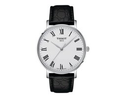 Tissot Everytime T1434101603300 Horloge - Leer - Zwart - Ø 40 mm