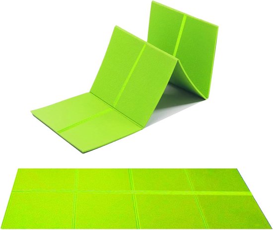 GRAVITY FITNESS Opvouwbare Gymnastiekmat 180x60x5cm – Dikke Vouwbare Fitnessmat met Handvatten – Antislip Oefenmat voor Yoga, Pilates, Calisthenics, Stretching & Thuisgym