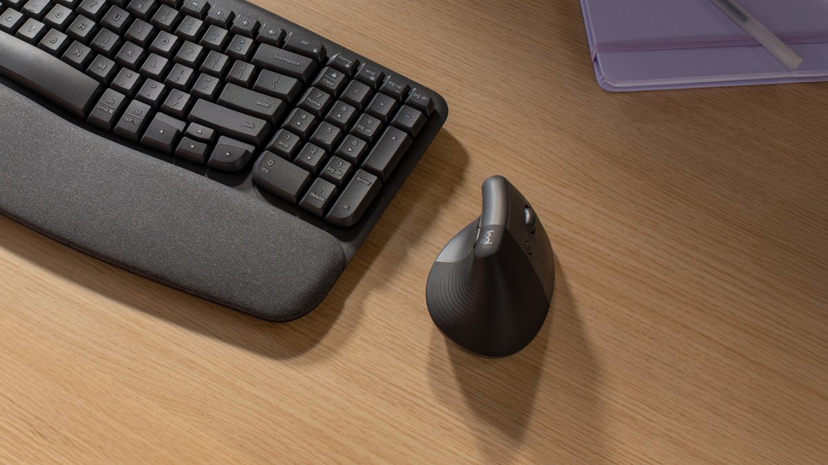 Logitech Lift Verticale Ergonomische Muis Zwart