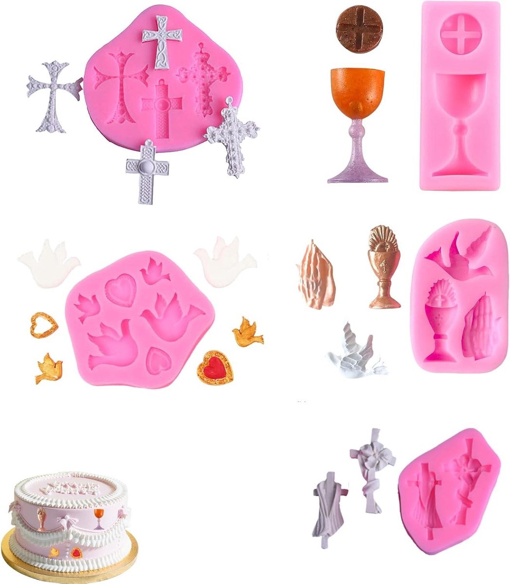 Praktische Siliconen Cakevorm - Ideaal voor Bakwaren Brood en Fondant - Toon je Creativiteit met Onze Roze Fondantvorm