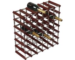 RTA Wineracks - Wijnrek Verzinkt - Donker grenen - 42 flessen