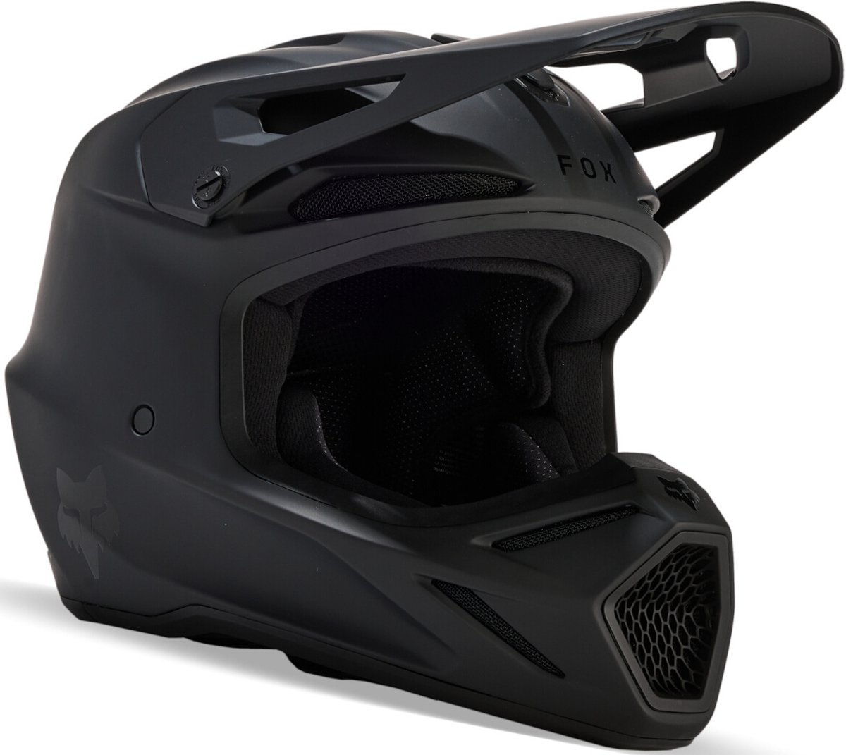 FOX V3 Solid Mat Zwart MIPS Crosshelm - Maat M - Helm