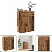 vidaXL Buffet 60x30x75 cm Bois traité Couleur vieux bois