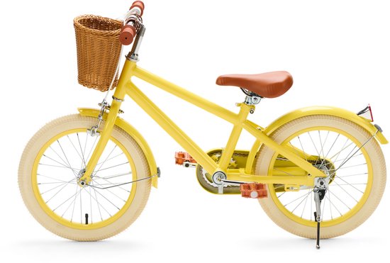 Generation Retro 16 inch Geel - Kinderfiets met Mandje van Generation — afbeelding 5