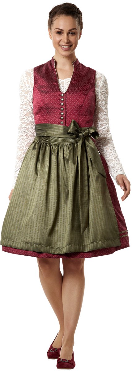 dressforfun - Vrouwenkostuum midi-dirndl Sarah - 36 - Verkleedkleding Oktoberfest - Duitse Jurk - Feestkleding - Klederdracht - Feest - Partykleding