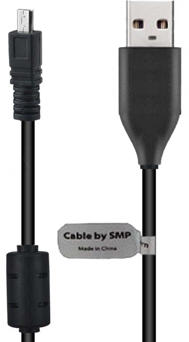 Image of OneOne 1,0m USB kabel AV / datakabel. Voor enkele camera's als oplaadkabel past op Panasonic Lumix DMC-GH4U, DMC-GM1, DMC-GM5, DMC-GX1, DMC-GX7, DMC-GX8, DMC-GX8A, DMC-GX8H, DMC-GX8K, DMC-L10, DMC-LF1, DMC-LS1, DMC-LS2, DMC-LS3, DMC-LS6, DMC-LS60